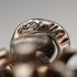 British Antique Sterling Silver Albert Chain 34g Trombone Link Pineapple Fob