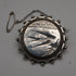 1893 English Antique Sterling Silver Hand-Engraved Swallow 2-Way Locket Brooch