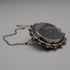 1893 English Antique Sterling Silver Hand-Engraved Swallow 2-Way Locket Brooch