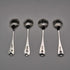 1902 English Antique Sterling Silver Salt Spoon 32g Z Barraclough&Sons