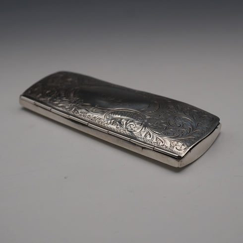 1907年 英国アンティーク 純銀製メガネケース メガネセット White & Reynolds