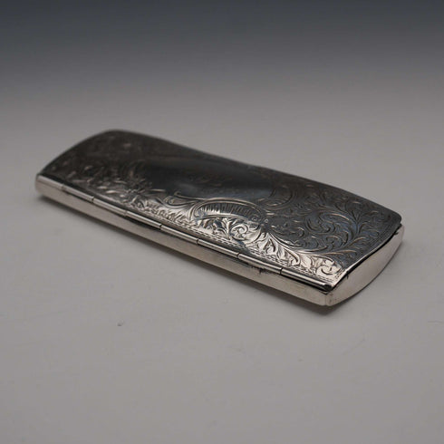 1907 Antique British Sterling Silver Spectacle Case and Spectacles by White & Reynolds