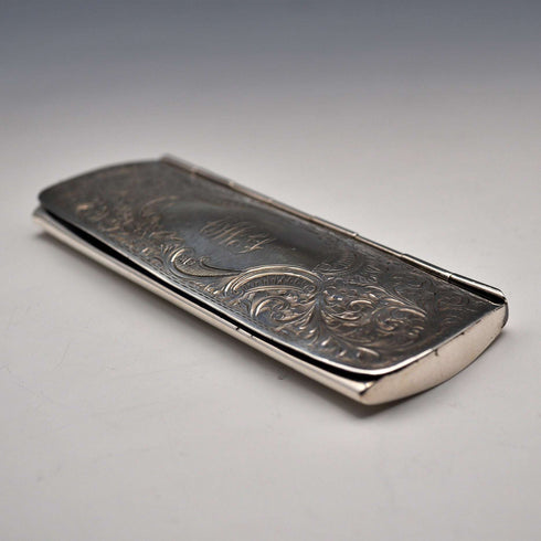 1907 Antique British Sterling Silver Spectacle Case and Spectacles by White & Reynolds