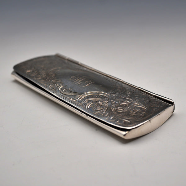1907 Antique British Sterling Silver Spectacle Case and Spectacles by White & Reynolds