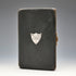 1896 English Antique Sterling Silver Mounted Black Leather Wallet by Charles Penny Brown