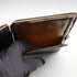 1896 English Antique Sterling Silver Mounted Black Leather Wallet by Charles Penny Brown