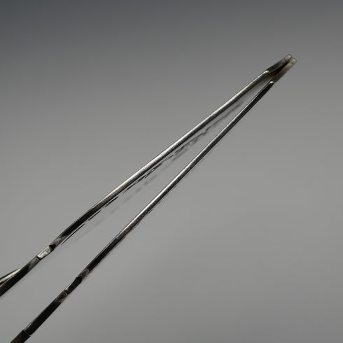 British Antique Silver Plate Sandwich Tongs by William Hutton