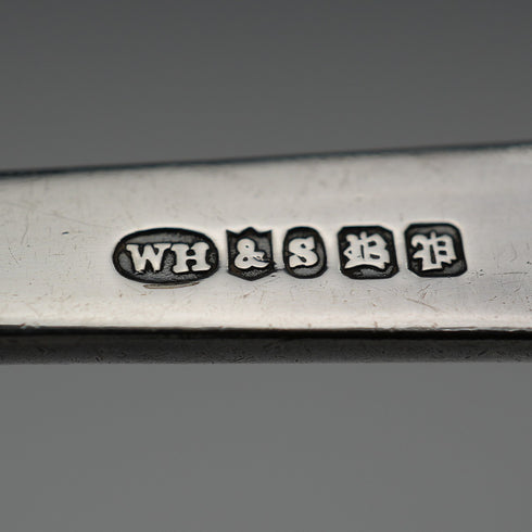 British Antique Silver Plate Sandwich Tongs by William Hutton