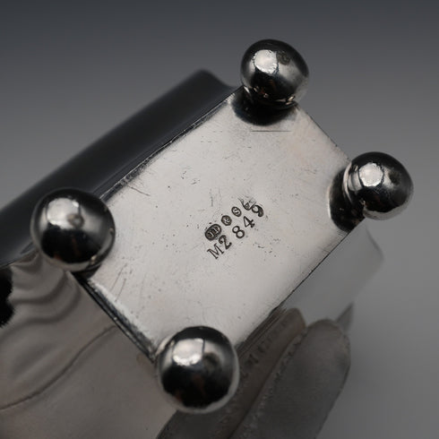 British Antique Silver-Plated Tea Caddy Box by James Deakin & Sons