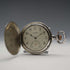 Circa 1907 Antique Longines Pocket Watch, Relief Engraved Silver Hunter Case, Good Working Condition