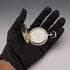 Circa 1907 Antique Longines Pocket Watch, Relief Engraved Silver Hunter Case, Good Working Condition