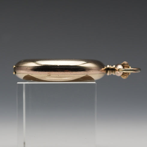 1930年頃 スイス ゼニス 懐中時計 スワンネック機械式 金張りハンターケース 動作良好