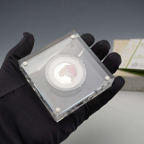 UK Beatrix Potter 150th Anniversary "Jeremy Fisher" 50p Proof Silver Coin with Royal Mint Case and Certificate 29298