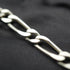 Vintage Figaro Chain Sterling Silver Necklace 56cm 44g