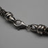 Vintage Sterling Silver 3D Curved Link Necklace 46cm 33g