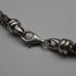 Vintage Sterling Silver 3D Curved Link Necklace 46cm 33g