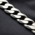British Vintage Sterling Silver Curb Chain Necklace, 52cm, 66g, with Case
