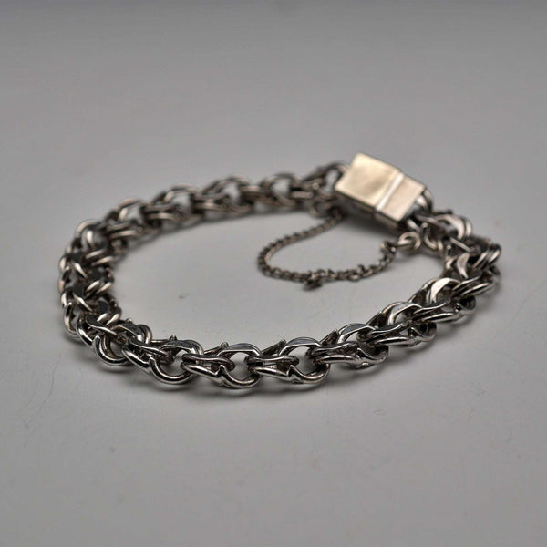 Vintage Chunky Chain Sterling Silver Bracelet 19g