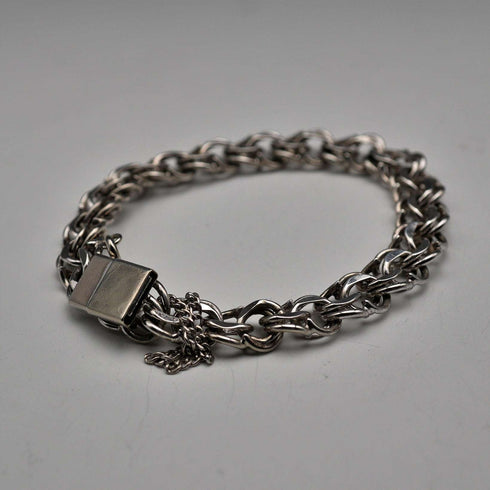 Vintage Chunky Chain Sterling Silver Bracelet 19g