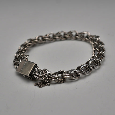 Vintage Chunky Chain Sterling Silver Bracelet 19g