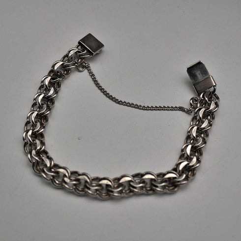 Vintage Chunky Chain Sterling Silver Bracelet 19g