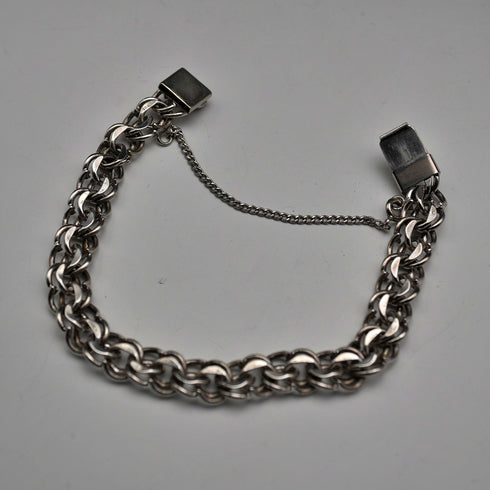 Vintage Chunky Chain Sterling Silver Bracelet 19g