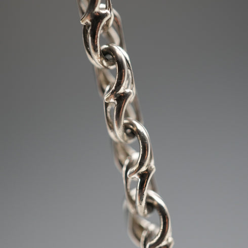 Vintage Chunky Chain Sterling Silver Bracelet 19g