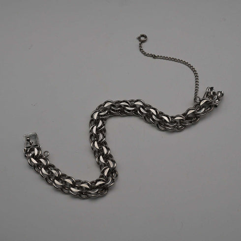 Vintage Chunky Chain Sterling Silver Bracelet 19g