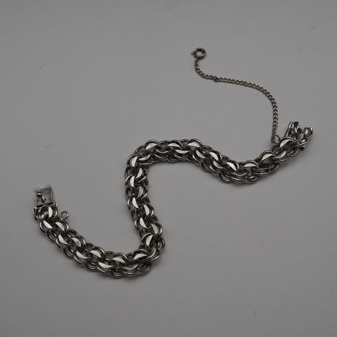 Vintage Chunky Chain Sterling Silver Bracelet 19g
