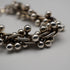 Vintage three-dimensional knit ball cluster sterling silver bracelet 70g
