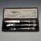 1846 British Antique Sterling Silver Christening Cutlery Set, Total 65g, Cased by Yapp & Woodward