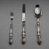 1846 British Antique Sterling Silver Christening Cutlery Set, Total 65g, Cased by Yapp & Woodward
