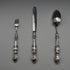 1846 British Antique Sterling Silver Christening Cutlery Set, Total 65g, Cased by Yapp & Woodward