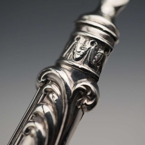 1846 British Antique Sterling Silver Christening Cutlery Set, Total 65g, Cased by Yapp & Woodward