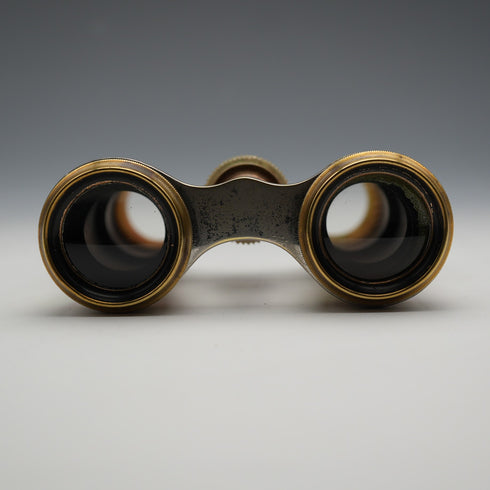 French Antique Mother-of-Pearl Opera Glasses Binoculars Marchand Paris