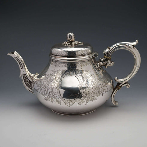 1882 British Antique Silver Plated Tea Set by Elkington