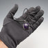 Vintage Sterling Silver Amethyst Pendant with Leather and Sterling Silver Chain