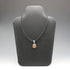 Vintage Sterling Silver Amber Pendant with Leather & Sterling Silver Chain