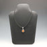 Vintage Sterling Silver Amber Pendant with Leather & Sterling Silver Chain