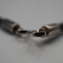 Vintage Sterling Silver Amber Pendant with Leather & Sterling Silver Chain