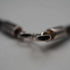 Vintage Sterling Silver Amber Pendant with Leather & Sterling Silver Chain