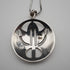 British Vintage Sterling Silver Art Nouveau Round Pendant with Sterling Silver Chain Kit Heath