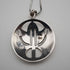 British Vintage Sterling Silver Art Nouveau Round Pendant with Sterling Silver Chain Kit Heath