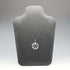 British Vintage Sterling Silver Art Nouveau Round Pendant with Sterling Silver Chain Kit Heath
