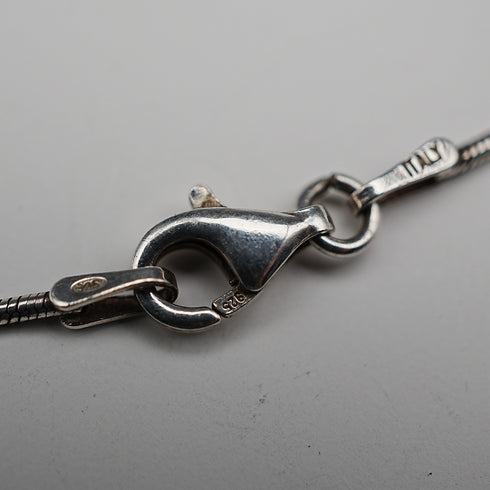 British Vintage Sterling Silver Art Nouveau Round Pendant with Sterling Silver Chain Kit Heath