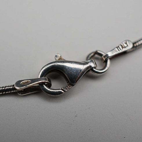 British Vintage Sterling Silver Art Nouveau Round Pendant with Sterling Silver Chain Kit Heath