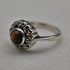 Vintage Tiger's Eye & Marcasite Sterling Silver Ring (US size 7)