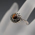 Vintage Tiger's Eye & Marcasite Sterling Silver Ring (US size 7)