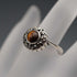 Vintage Tiger's Eye & Marcasite Sterling Silver Ring (US size 7)