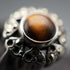 Vintage Tiger's Eye & Marcasite Sterling Silver Ring (US size 7)